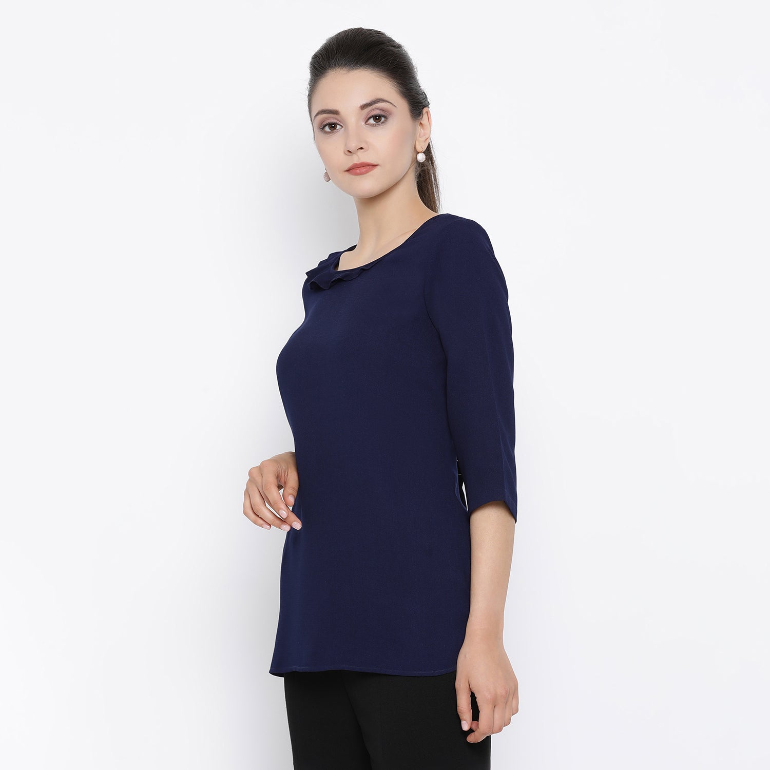 Buy Blue Top for Women Office Wear-3
