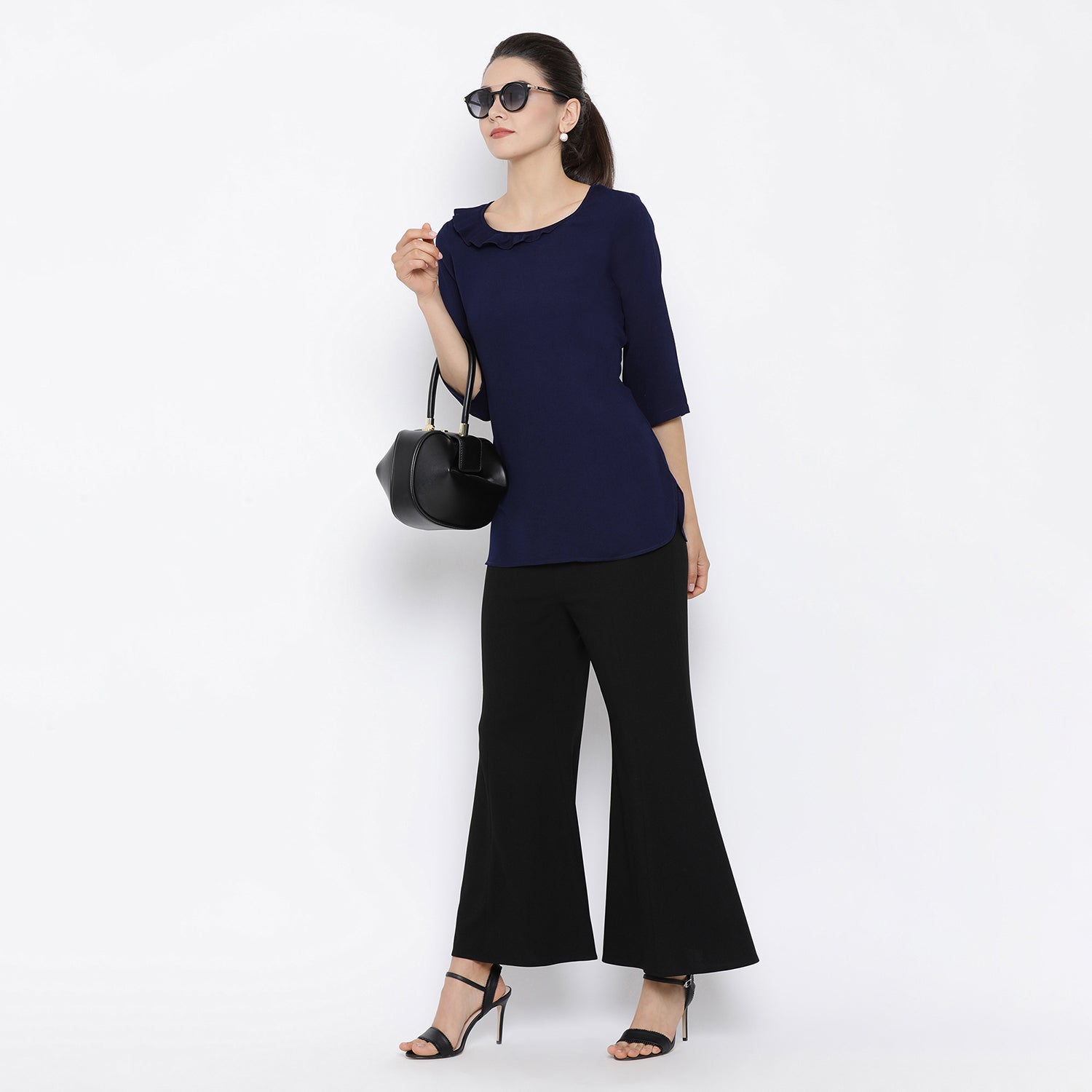 Buy Blue Top for Women Office Wear-1