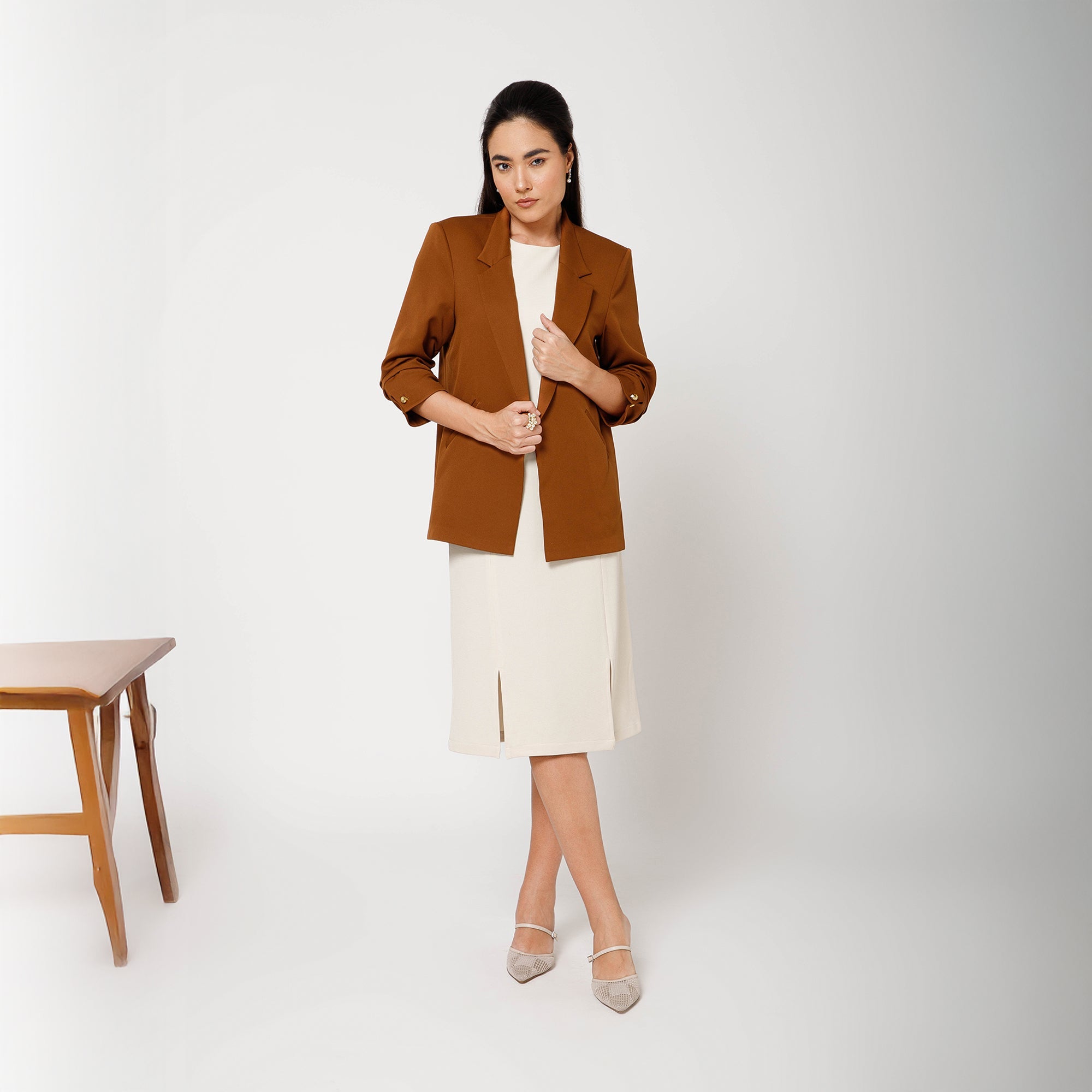 Brown Jacket With Cufflinks