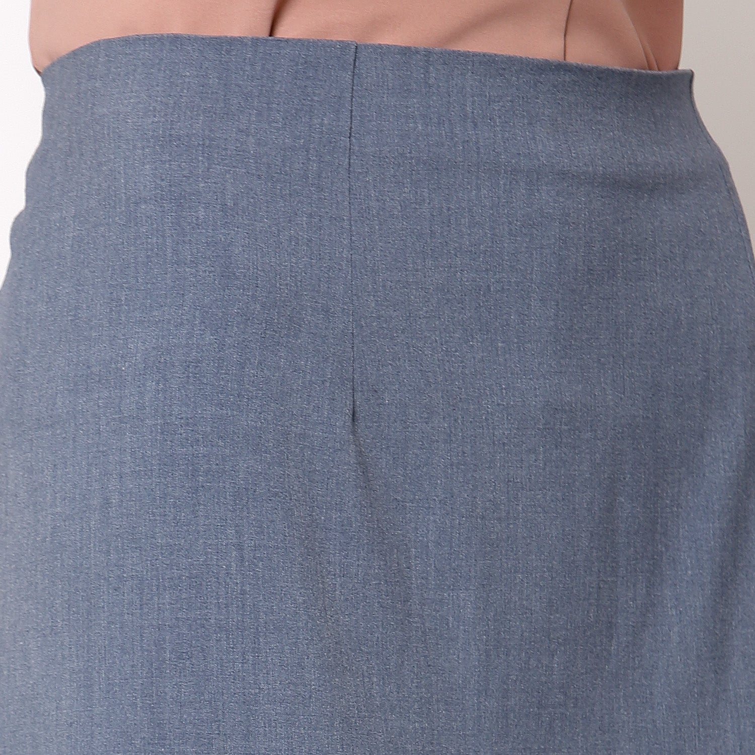 Blue Asymmtrical Skirt