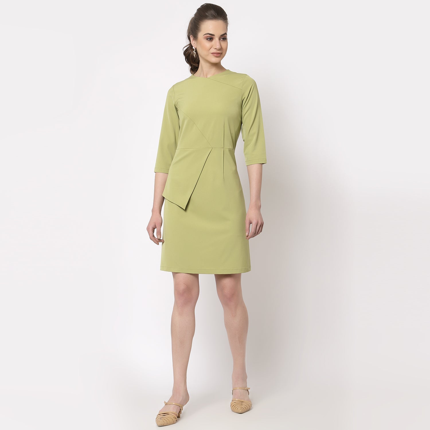 Buy Olive Dart Dresses for Women-3