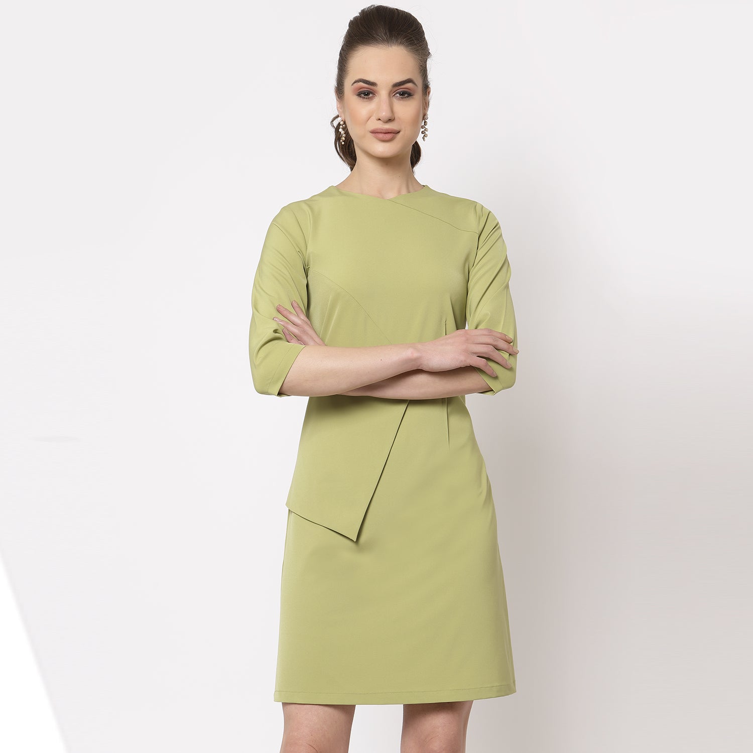 Buy Olive Dart Dresses for Women-2