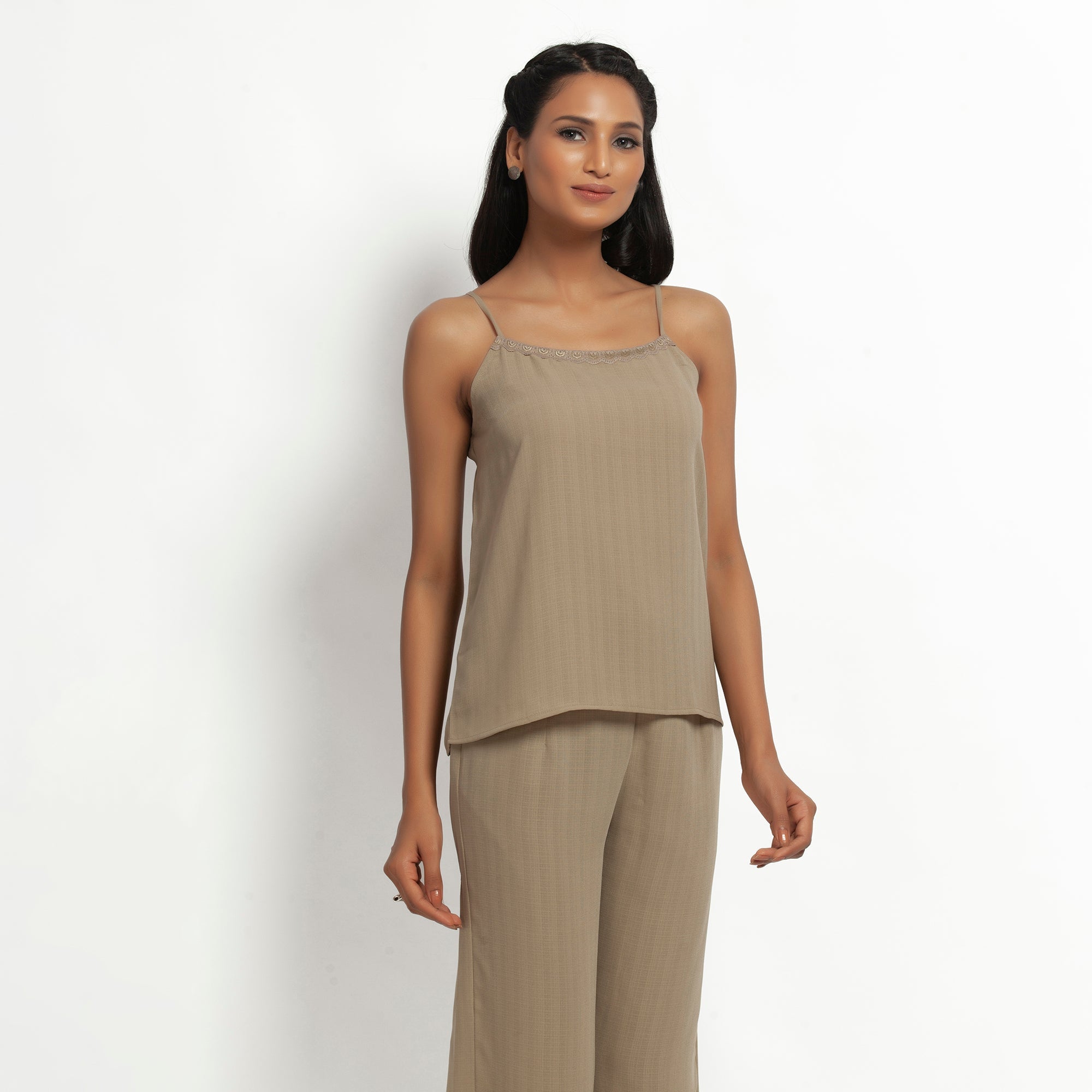 Buy Beige Spaghetti Top for Women