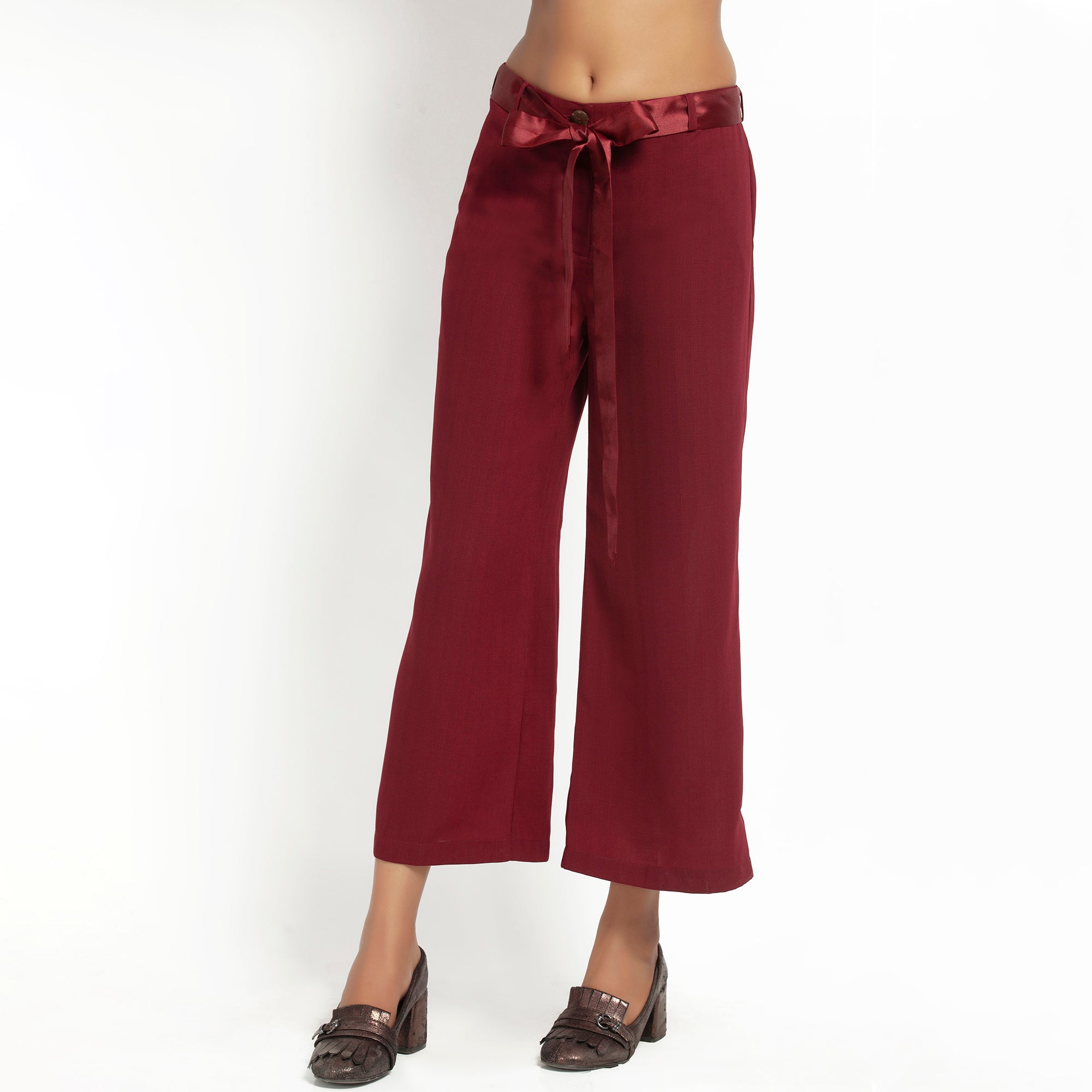 Buy Maroon Plazzo for Women-3