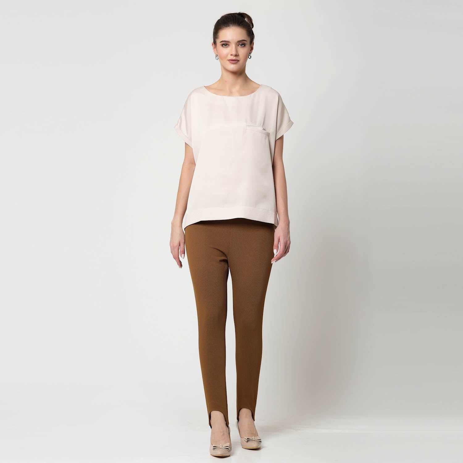 Off White Top With Quilting & Pocket, formal tops for women	
tops for women stylish	
office dress for women	
stylish tops for women	