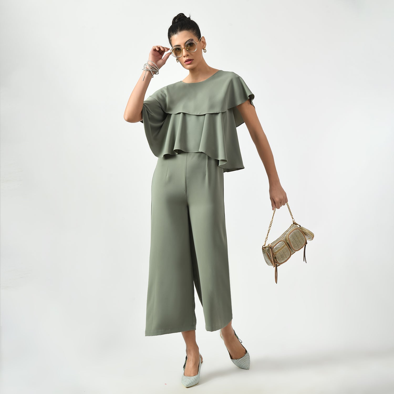 Dusty Green Jumpsuit