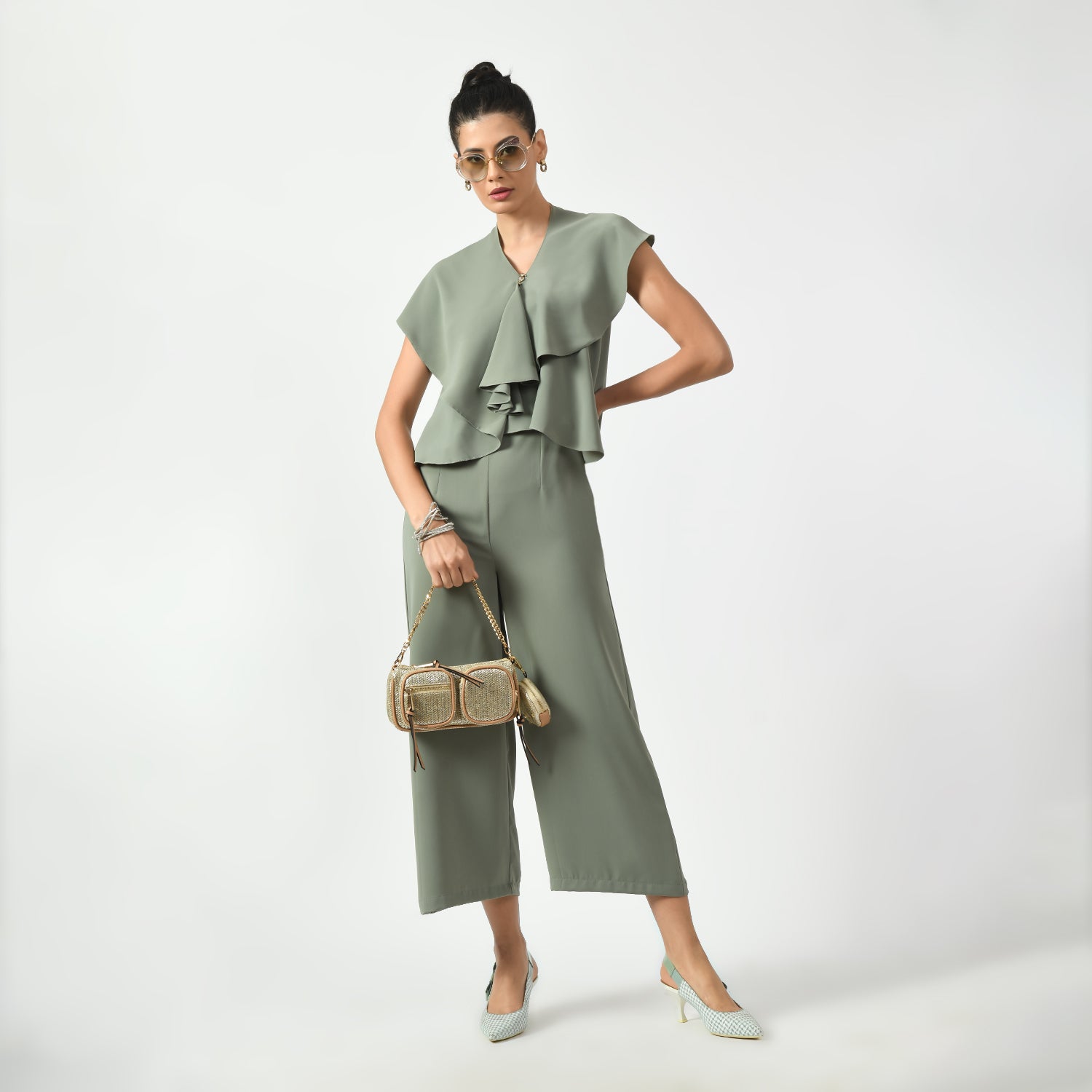 Dusty Green Jumpsuit