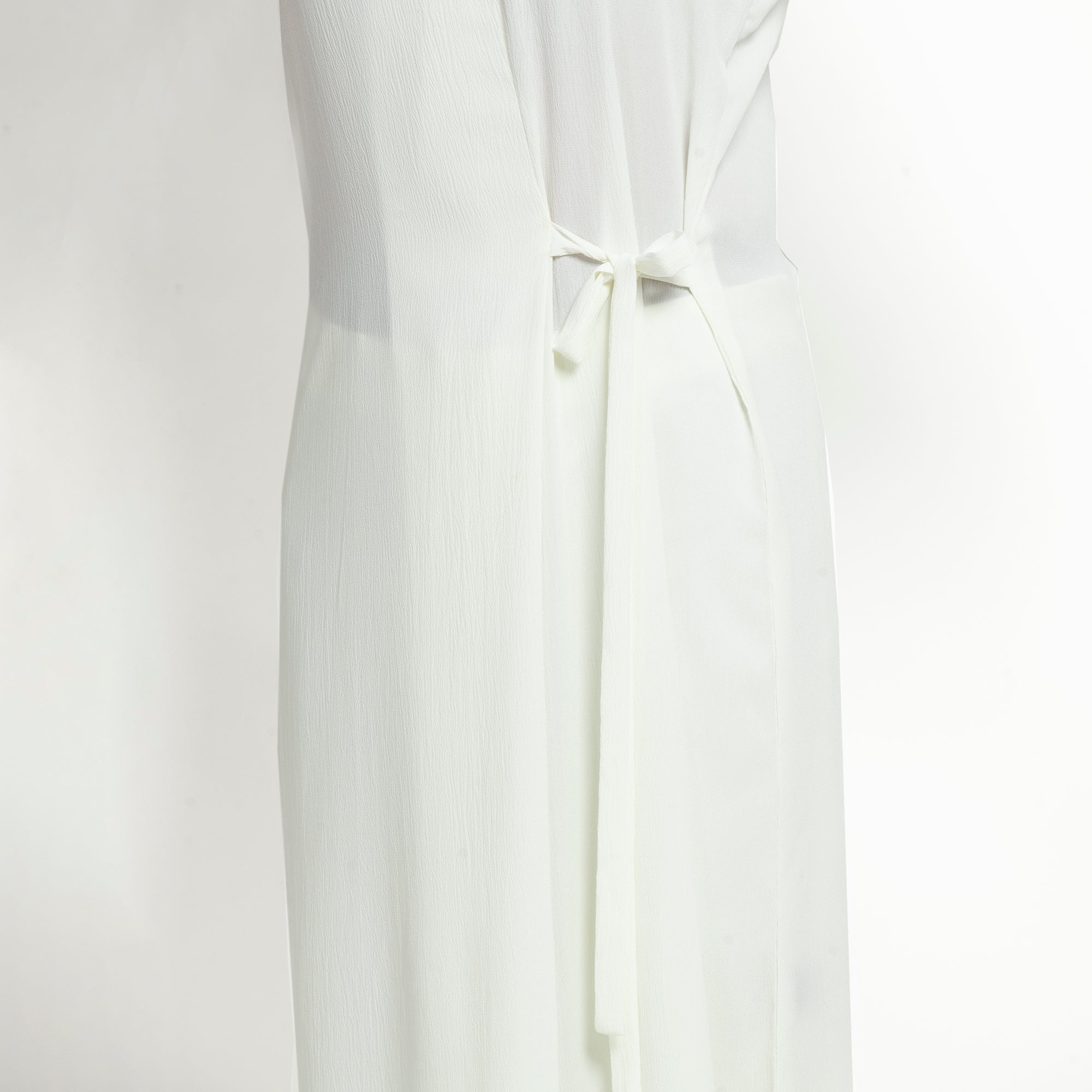 Buy White Crepe Workwaer Tunic for Female-3