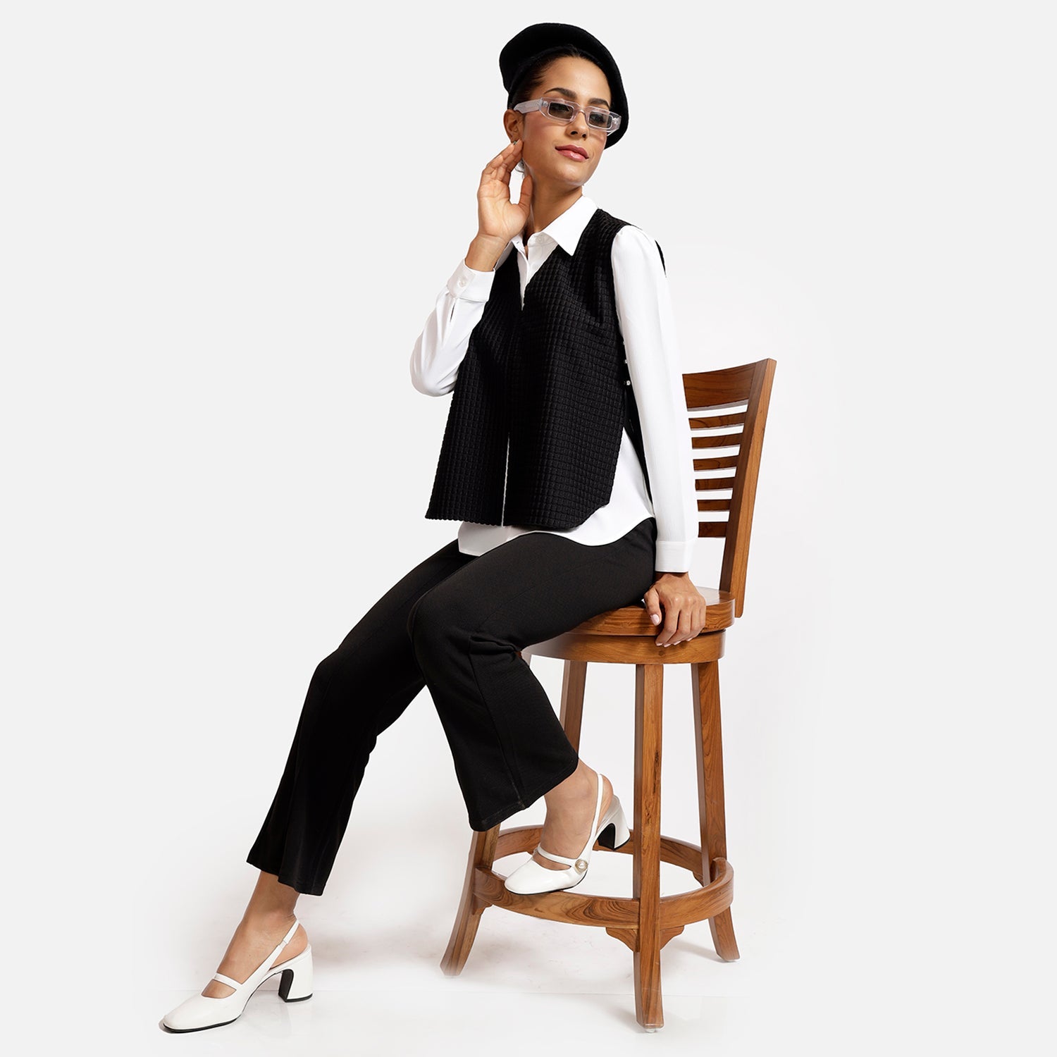 Office Wear White Shirt for Women-9