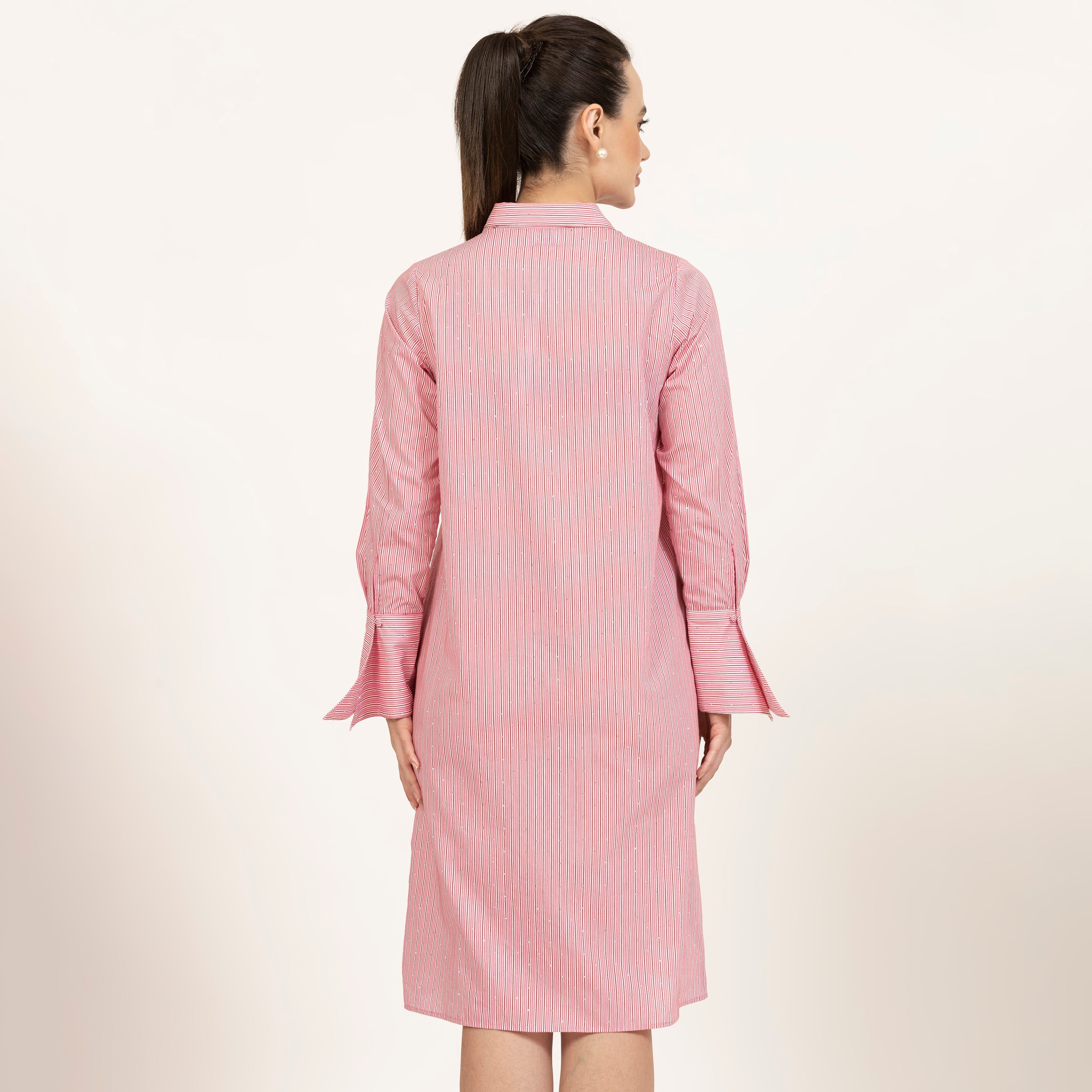 Buy Pink Striped Tunic for Women-4