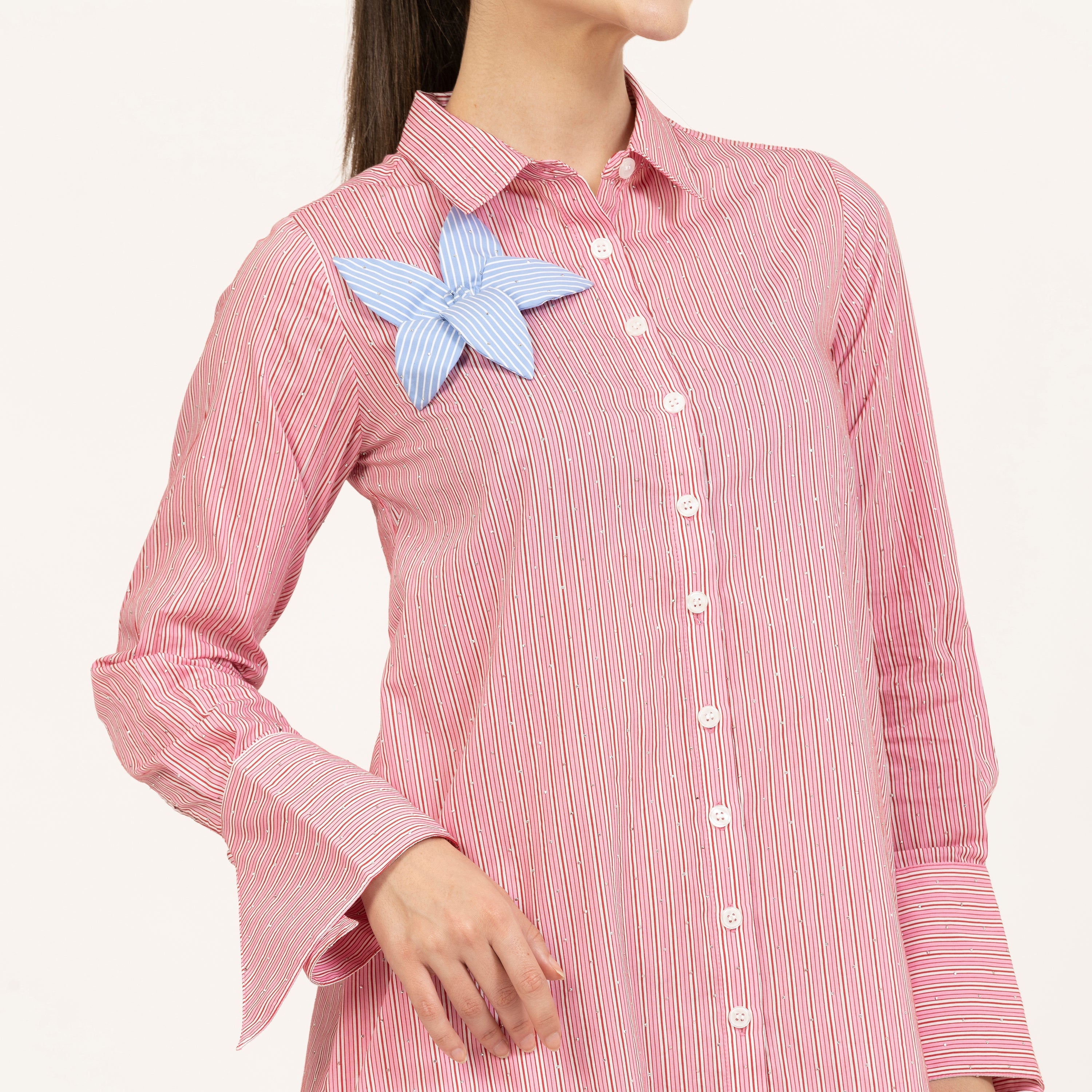 Buy Pink Striped Tunic for Women-3