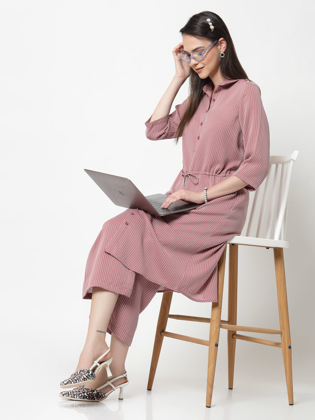 Buy Pink Plazzo for Women's -1